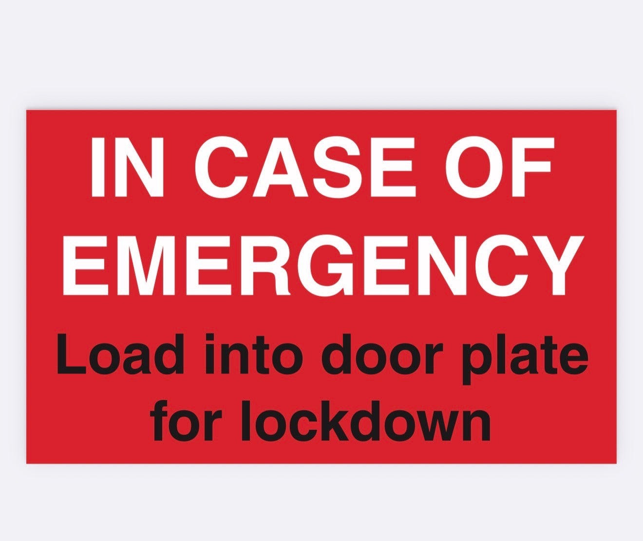 Safety Placard